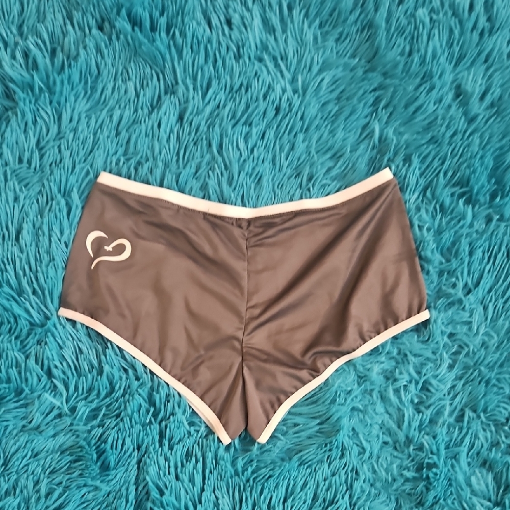 Women's Shorts in Gray with White Trim